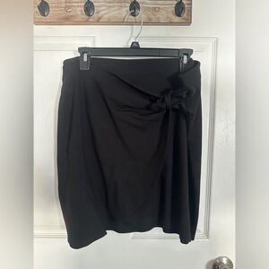 Faux Wrap Mini Skirt